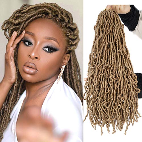Youngther 24 inch New Faux Locs Crochet Hair 6 Packs Most Natural Crochet Faux Locs Hair Synthetic Crochet Hair for Black Women (24inch 6packs, #27) - Image 1
