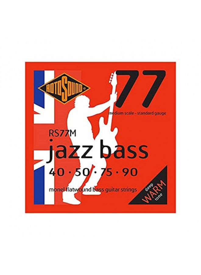 Rotosound RS77M Monel Flatwound Bass Guitar Strings (40 50 75 90) - Image 4