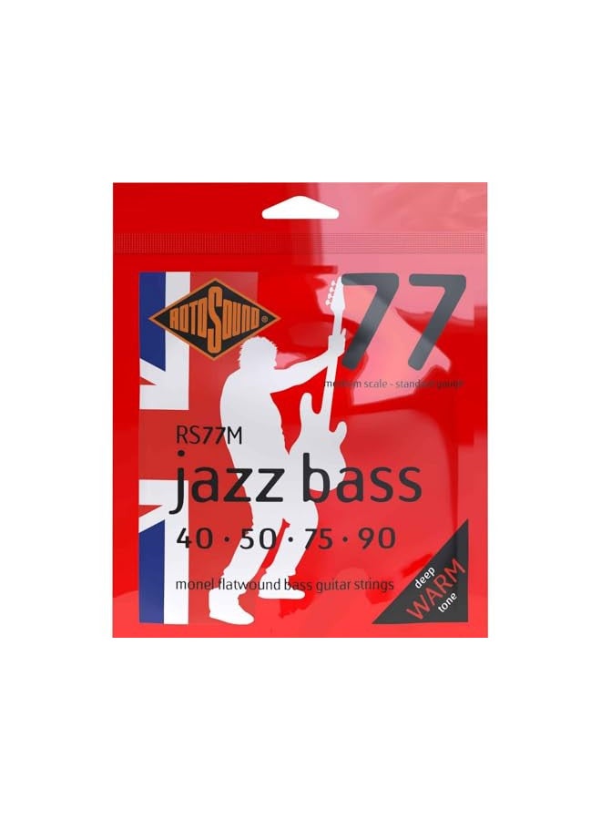 Rotosound RS77M Monel Flatwound Bass Guitar Strings (40 50 75 90) - Image 1