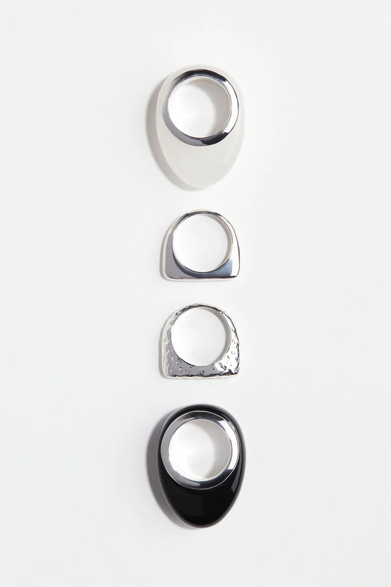 H&M 4-pack rings