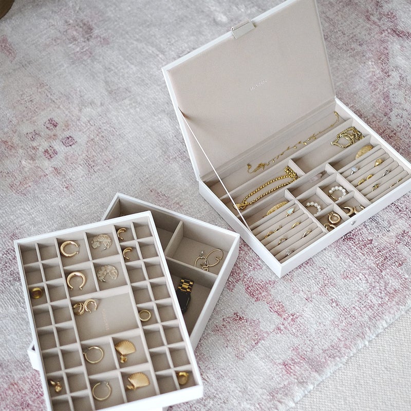 Stackers White & Chrome Supersize Jewellery Box- Set of 3 - Image 2