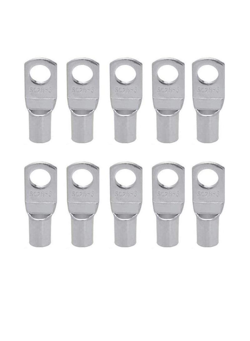 Copper Cable Lugs 10Pcs Set Wire Terminals Connector Cable lugs Ring Battery SC Terminals for Marine Solar Automotive Electric Home Applications etc. Hole Size 8mm Cable Size 35mm - Image 3