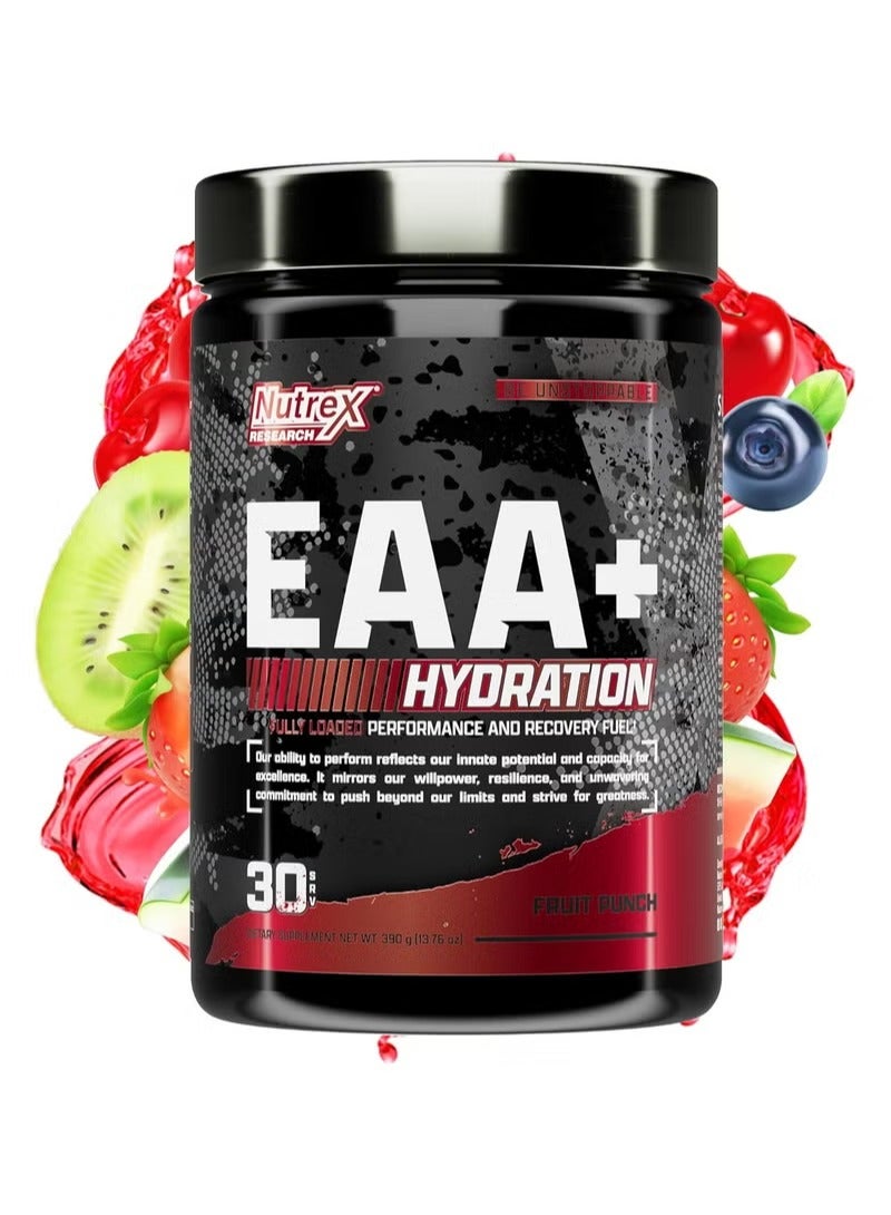 Nutrex Research EAA+ ترطيب 30 حصة فواكه بانش 390غ - Image 1