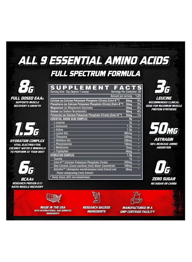 Nutrex Research EAA+ ترطيب 30 حصة فواكه بانش 390غ - Image 3