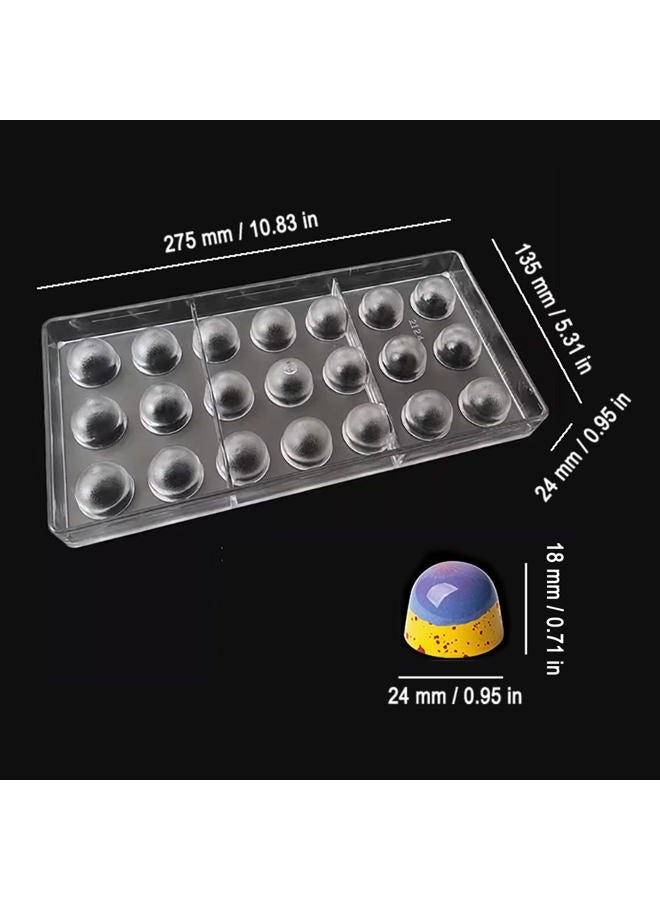 GRAINRAIN DIY Chocolate Molds Clear Hard Plastic Polycarbonate PC Mould Bullet Shaped - Image 2