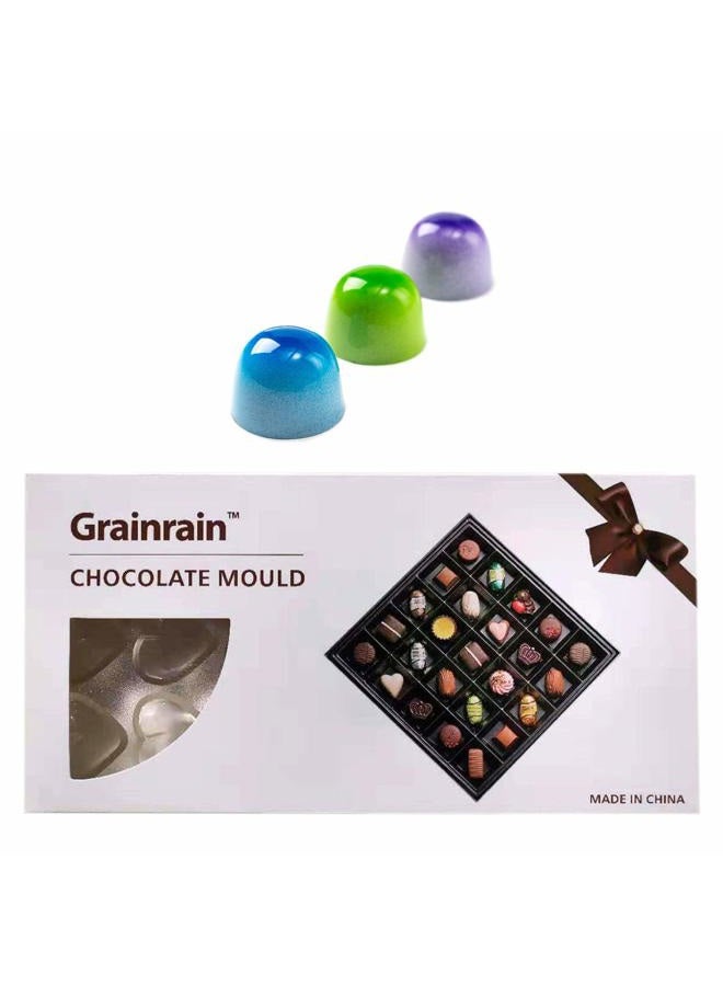 GRAINRAIN DIY Chocolate Molds Clear Hard Plastic Polycarbonate PC Mould Bullet Shaped - Image 1