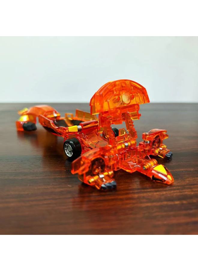 MECARD Magic Burst Transformed Car God Toy Weijia Giant God Battle Car God Battle Boy القفز زوج لعبة المعركة - اللون: الإصدار الأول سحلية شاشة سريعة الذيل - Image 1