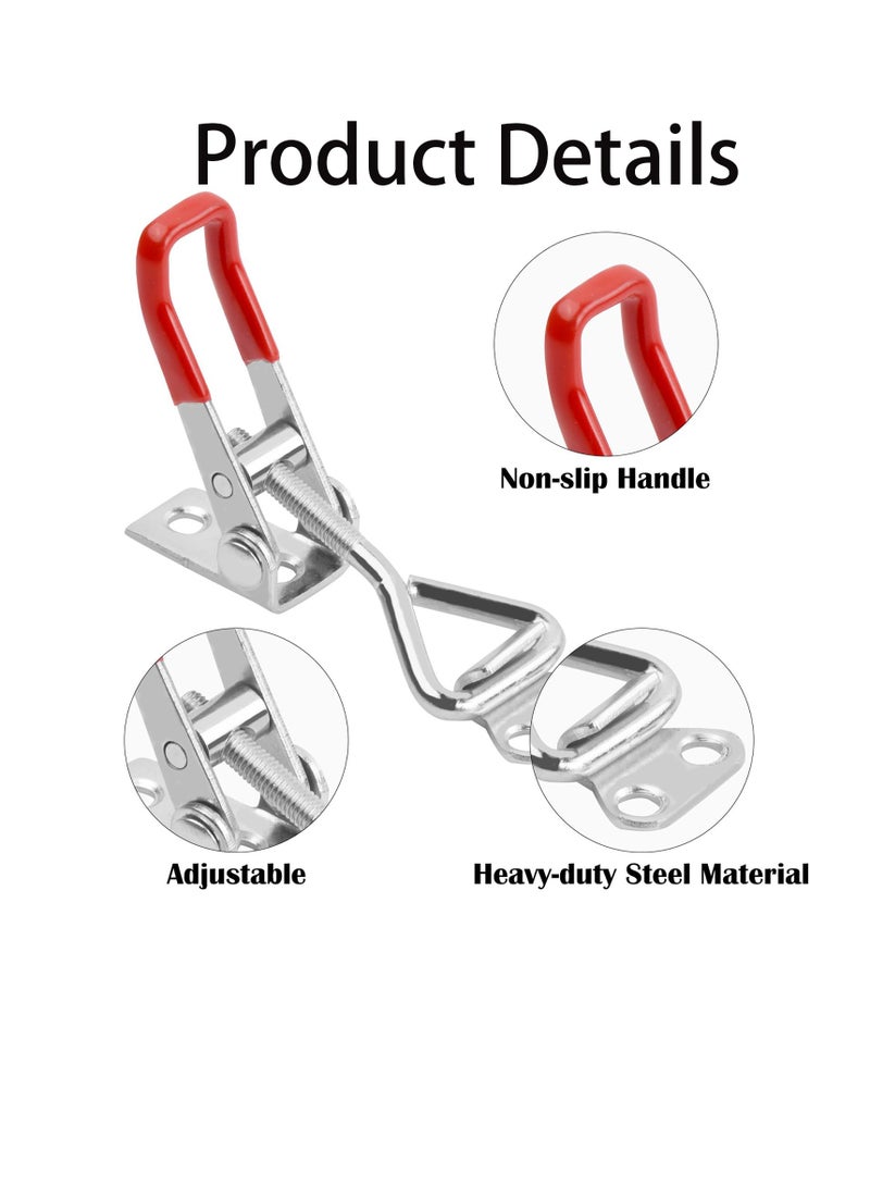 Toggle Latch, 4 Pcs Adjustable Metal Catches and Latches for Cabinet Boxes - Image 3