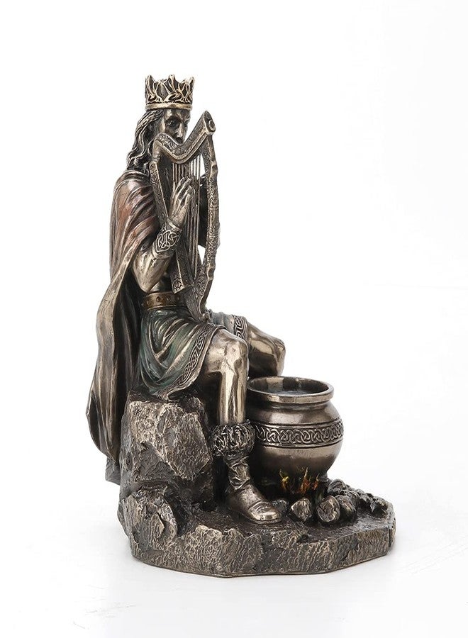 Veronese Design 7 1/4" Tall Celtic God Dagda Druid King of Tuatha De Danann Cold Cast Bronzed Resin Sculpture - Image 2