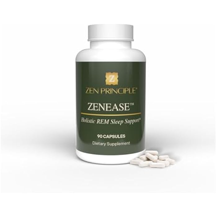 Zen Principle Zenease Sleep Support with Magnesium Glycinate, Ashwagandha KSM-66®, Saffron, L-Theanine & GABA – No Melatonin, Natural Stress Relief & Sleep Aid. 90 Capsules - Image 1