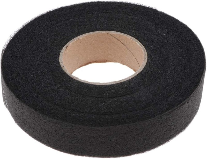 klarako 90 Yards Fusion Fabric Hem Adhesive Tape Craft Sewing Accessories  Black, 1cm - Image 1