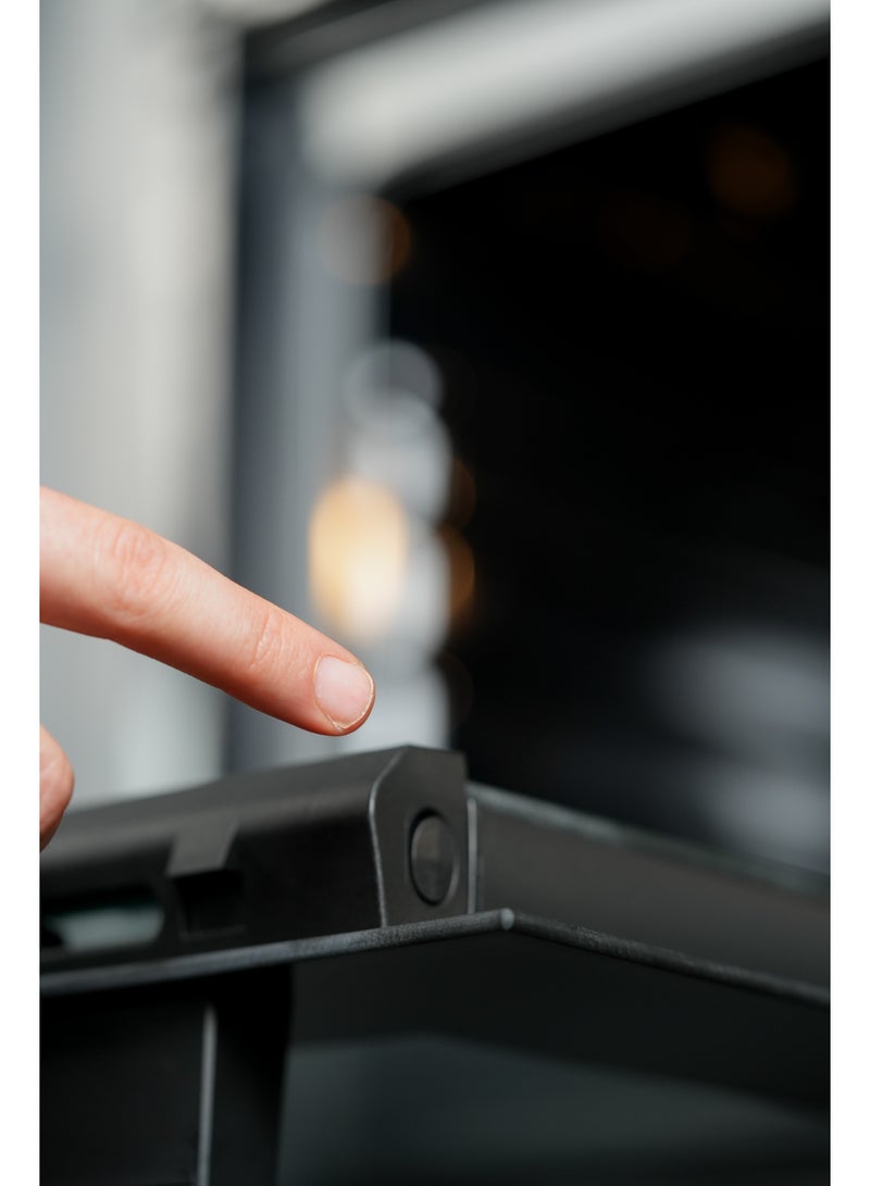 جنرال جولدن موقد غاز 4 شعلات، 57x57cm، حامل عريض شديد التحمل، احتراق تلقائي، أمان تام، شواية دجاج، مؤقت، فرن تسخين لأعلى ولأسفل، سطح سهل التنظيف - Image 5