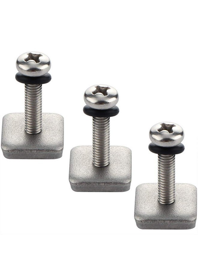VTurboWay 316 Stainless Steel Fin Screw And Plate For Surf Longboard And Sup 3 Pack M4 Screw Suitable For Fiberglass Single Fin - Image 2