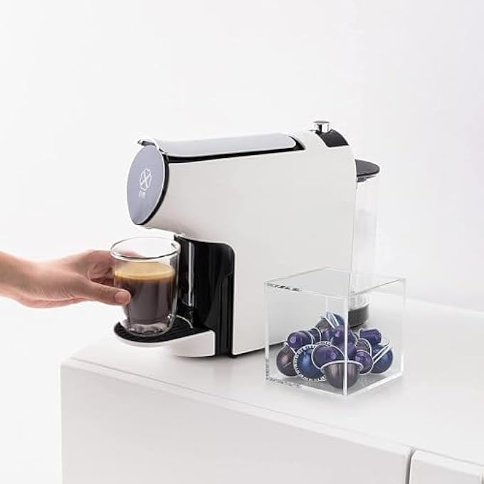 Silk Route Acrylic Espresso Pods Holder AntiDust Clear Coffee Capsule Organizer SpaceSaving Square Storage Box For Tea Bags Home  Office Use 15Cm - Image 3