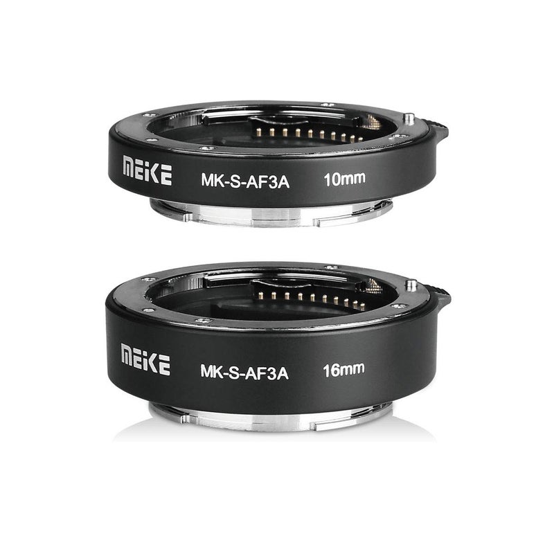 Meke Meike MK-S-AF3A AF Auto Focus Macro Extension Tube Adapter Ring (10mm+16mm) for Sony Mirrorless E-Mount FE-Mount A7 NEX Camera A7 A7II A7M2 NEX3 NEX5 NEX6 NEX7 A5000 A5100 A6000 A6300 A6500 A9 A6400 - Image 2
