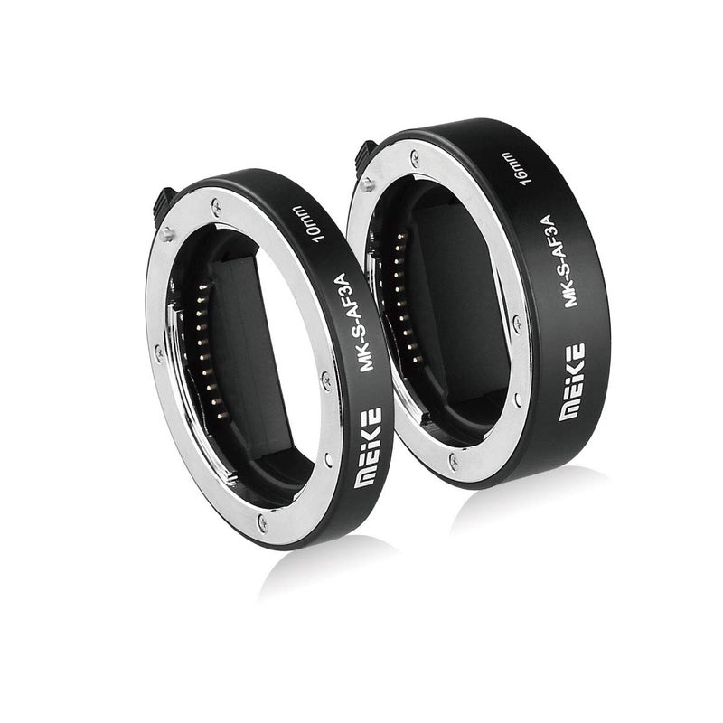 Meke Meike MK-S-AF3A AF Auto Focus Macro Extension Tube Adapter Ring (10mm+16mm) for Sony Mirrorless E-Mount FE-Mount A7 NEX Camera A7 A7II A7M2 NEX3 NEX5 NEX6 NEX7 A5000 A5100 A6000 A6300 A6500 A9 A6400 - Image 5
