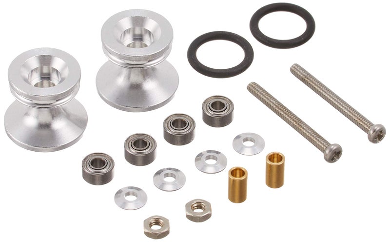 Tamiya Mini Four Wheel Drive Grade Up Parts Series No.418 GP.418 2-Stage Aluminum Roller Set with a Rubber Ring 13-12mm 15418 - Image 4