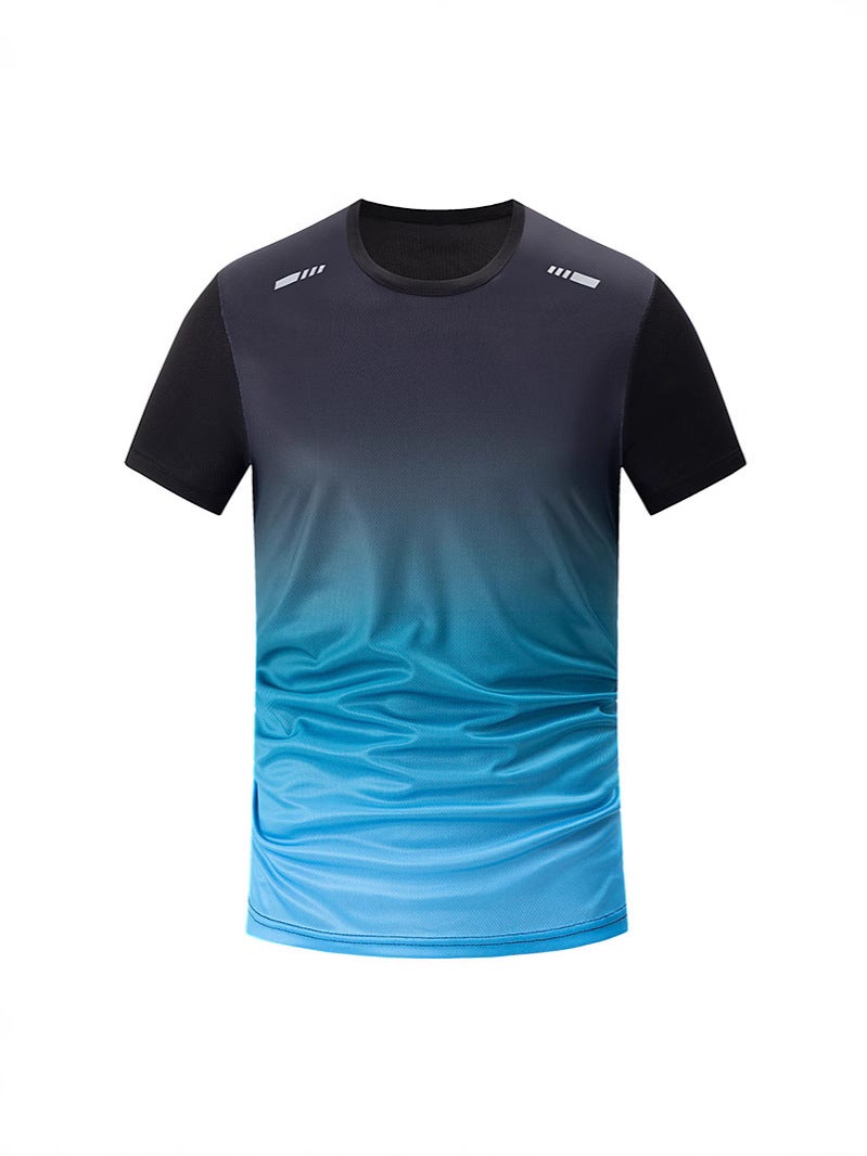 Overseas Platform American Size Men'S Quick-Drying Sports Short-Sleeved Casual All-Match Fitness Round Neck T-Shirt Youth Undershirt - Image 4