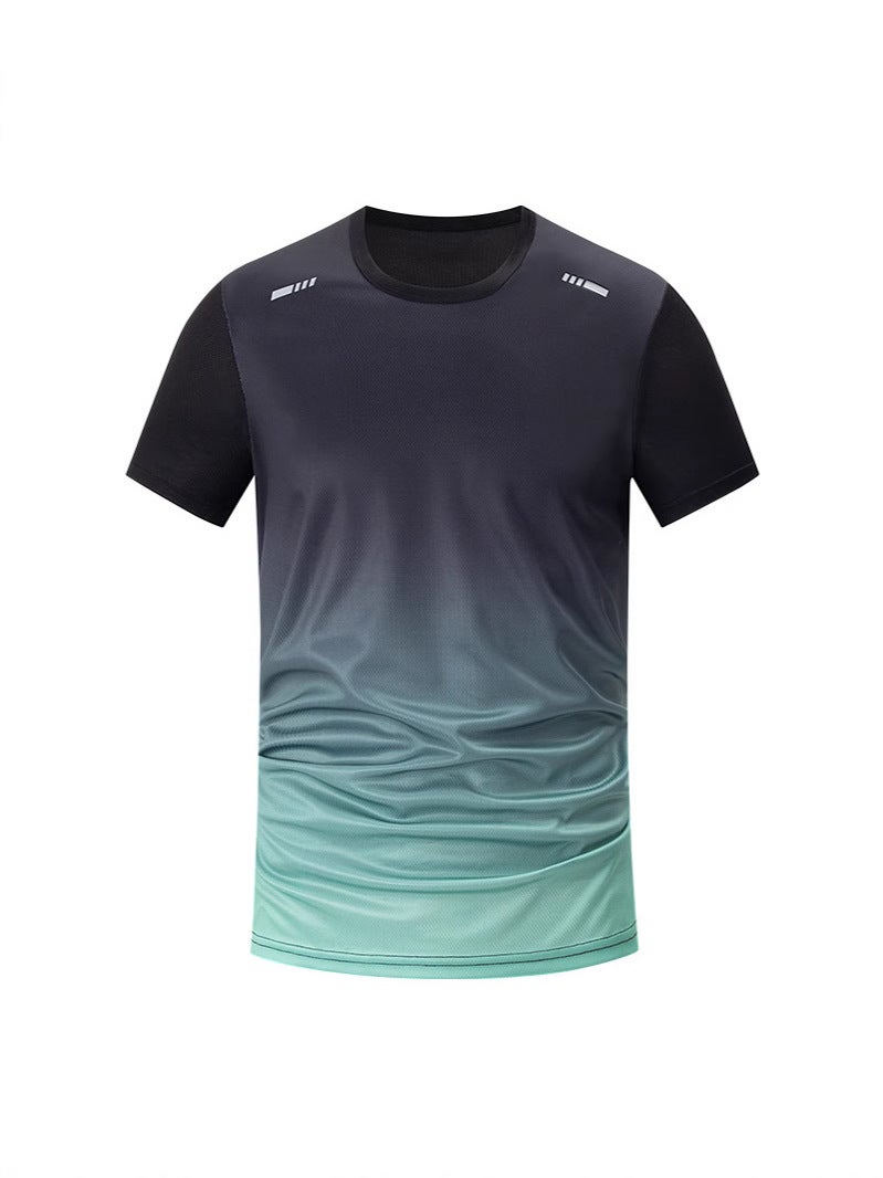 Overseas Platform American Size Men'S Quick-Drying Sports Short-Sleeved Casual All-Match Fitness Round Neck T-Shirt Youth Undershirt - Image 3