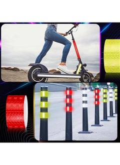 Arabest 6 Reflective Tapes for Night Safety Sticker Waterproof Outdoor High Vis Conspicuity(White Yellow Red, 1 Inch)  - Image 5