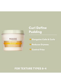 Mizani True Textures Curl Define Pudding | Moisturizing & Prevents Frizz | With Coconut Oil | Paraben Free | For Curly Hair | 8 Oz  - Image 2