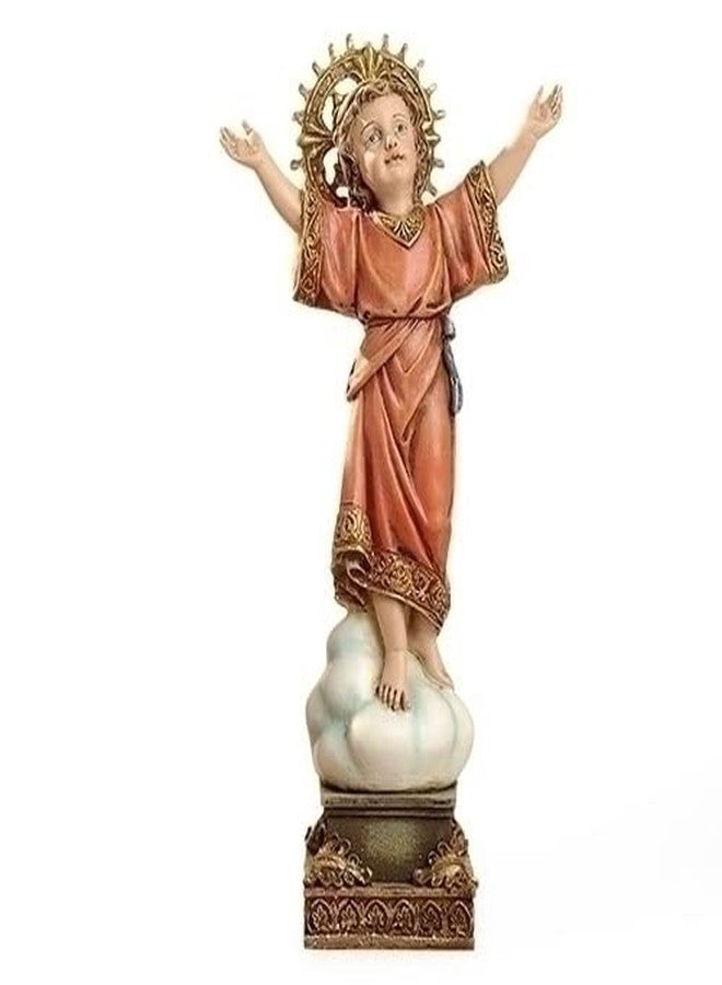 Roman Joseph’s Studio, 8" H Divine Child Figure on Base, Renaissance Collection, Resin and Stone Religious Statue - Image 2