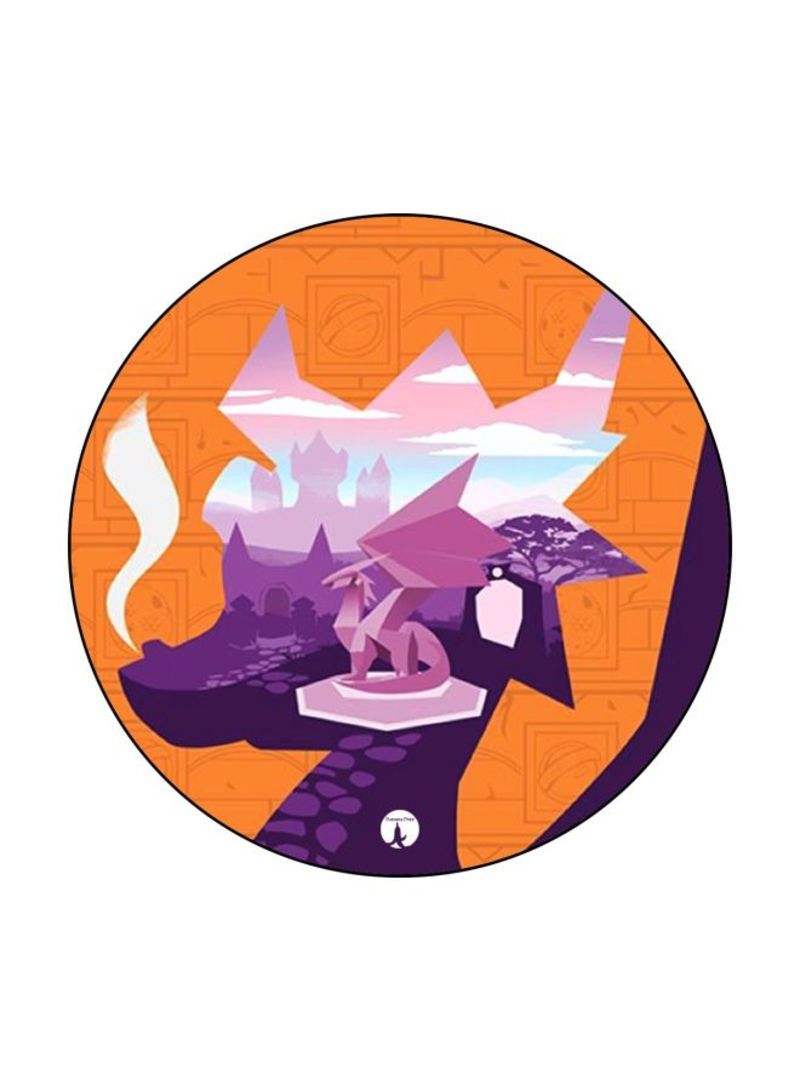 RKN Video Game Spyro Printed Badge Orange/Purple/White - Image 2