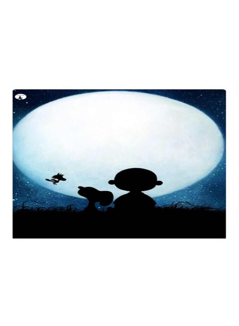 RKN Printed Anti-Slip Gaming Mouse Pad Black/White/Blue