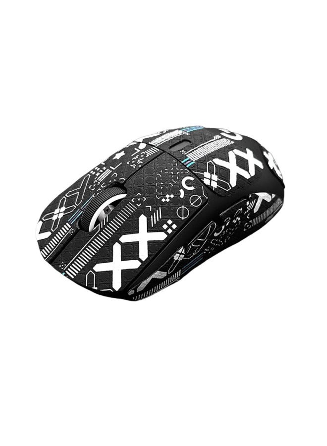 Mouse Anti-slip Sticker For Logitech GPW Generation 23 Generation Anti-sweat Sticker GPROX Sweat Sticker Back Sticker Side Full Set-Color:GPW 2/third Generation Black Snowflake Pattern (full Set)
