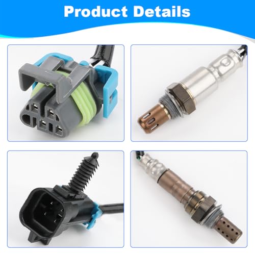 JDMON 2PCS Oxygen O2 Sensor Upstream Downstream Replacement for 2011-2014 Chevrolet Equinox, Malibu, Captiva, GMC Terrain 2.4L L4 Compatible with 234-4530, 234-4242, 12639692, 12606671 - Image 2