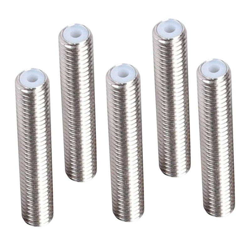 5 قطع من أنبوب التغذية الفولاذي المقاوم للصدأ مع PTFE لأنابيب بثق الطابعات، بتصميم متوافق مع جميع الطابعات القياسية. - Image 1