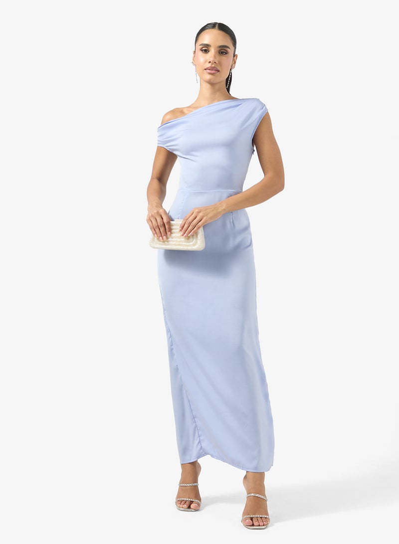 جينجر فستان ساتان بكتف ساقط - Image 4