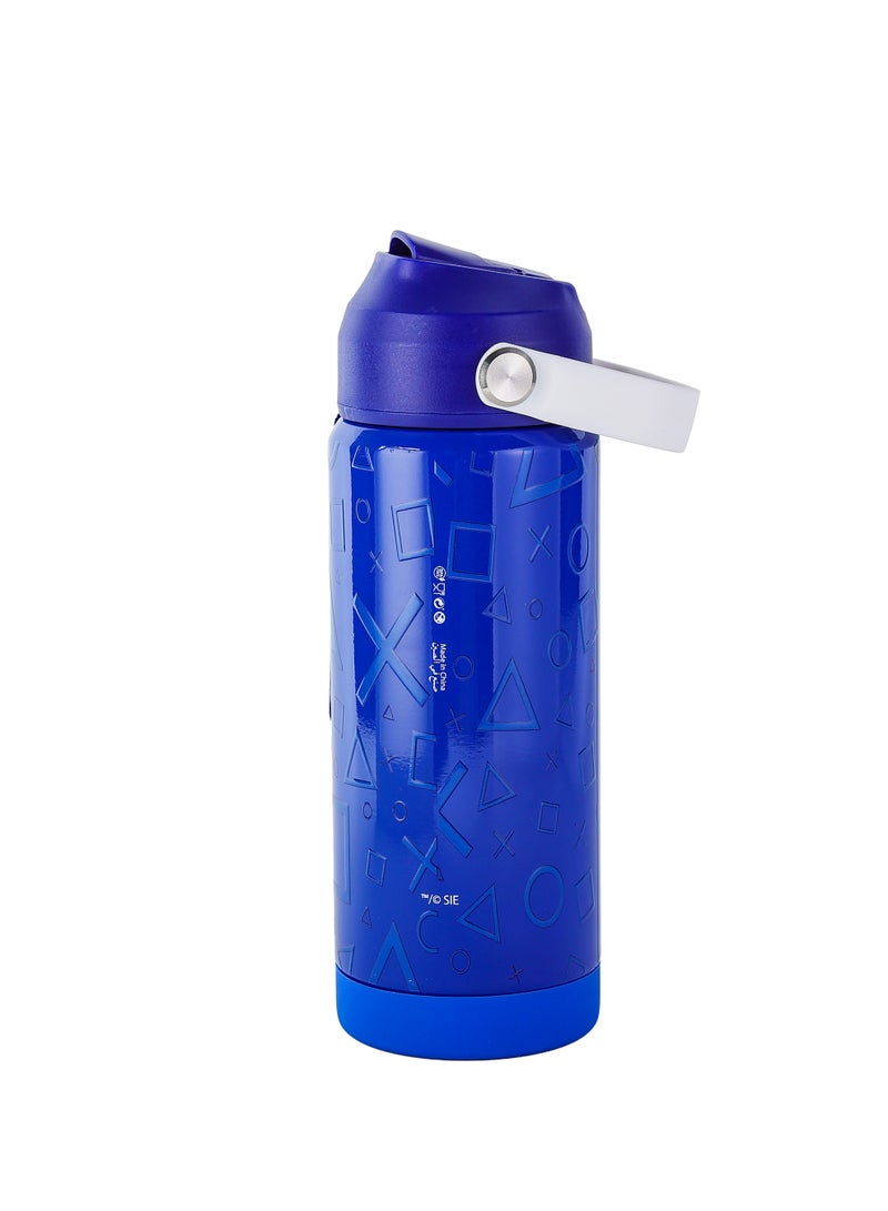 Sony PlayStation Stainless Steel Water Bottle 500ml | Insulated Leakproof Sports Water Bottle with Straw Lid | Reusable Travel Bottle for Kids, Teens & Gamers | PlayStation Hydration Bottle - Image 3