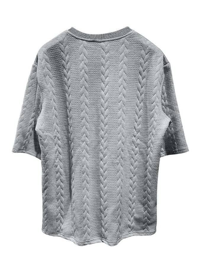 KUYING Round Neck Pullover Short Sleeved Shorts Sports Men's Suit  - Image 4