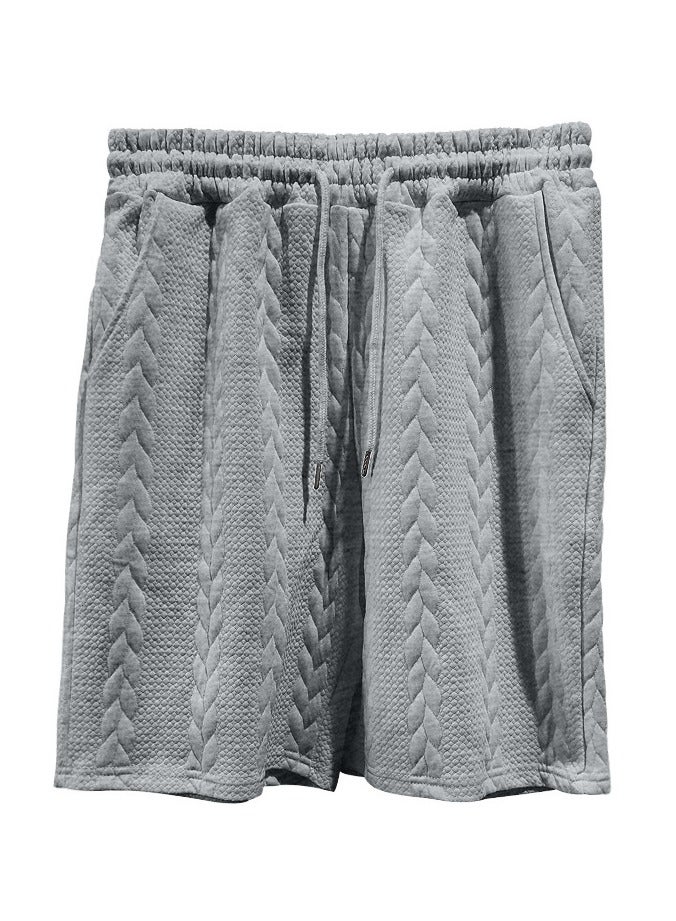 KUYING Round Neck Pullover Short Sleeved Shorts Sports Men's Suit  - Image 5