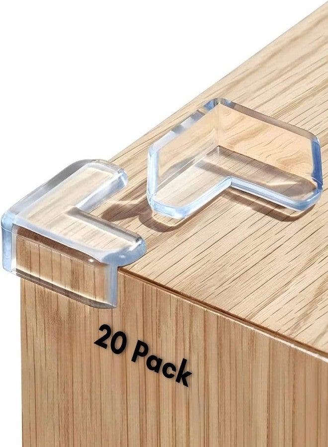 PSMS Silicon Corner Protector for Sharp Edges, Table Corners Edge Protector for Kids, Bed Corners Edge for Furniture, Baby Proofing & Guards(Transparent). (Pack of 20) - Image 1