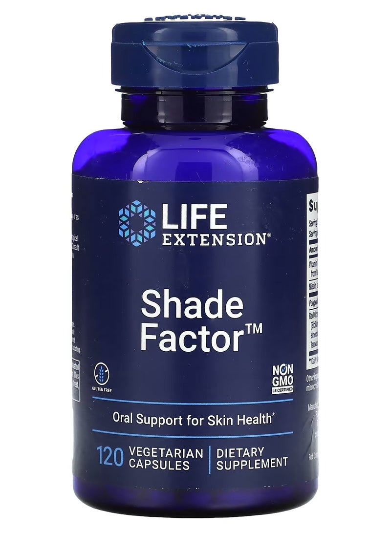 Life Extension, Shade Factor, 120 Vegetarian Capsules - Image 1