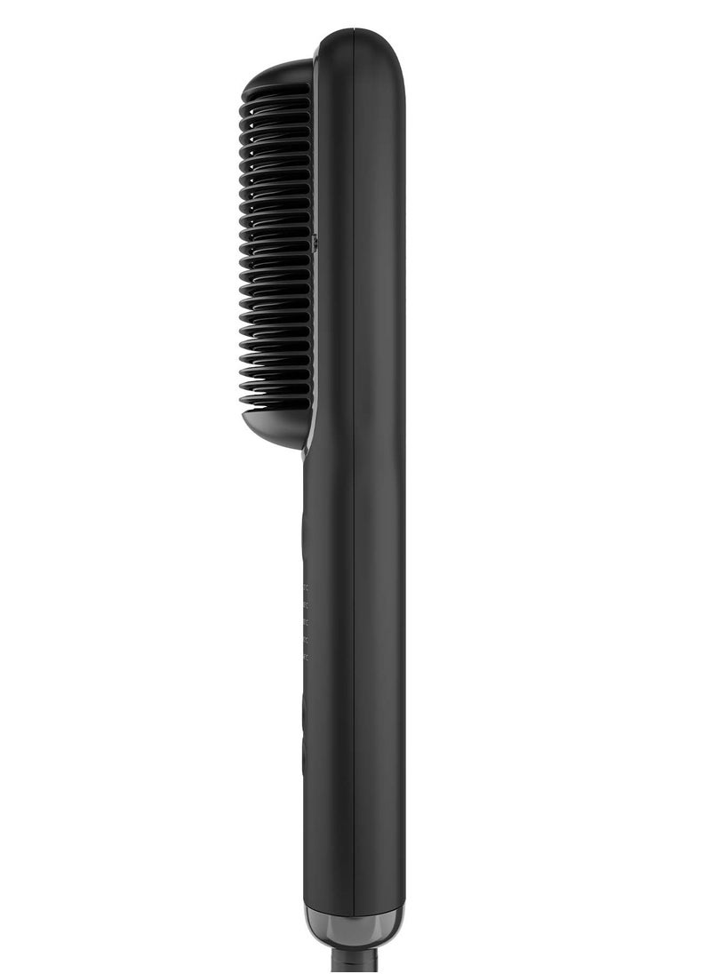 Rush Brush S2 Pentium Hairbrush - 5 Heat Settings from 140°C up to 220°C - PTC Heater - Wide Ceramic Coated Comb Teeth - Ions Technology - Black  - Image 3