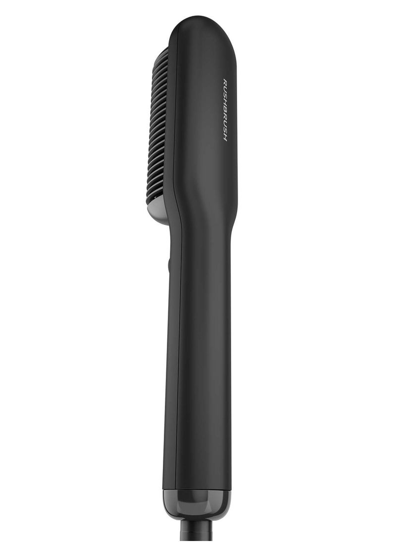Rush Brush S2 Pentium Hairbrush - 5 Heat Settings from 140°C up to 220°C - PTC Heater - Wide Ceramic Coated Comb Teeth - Ions Technology - Black  - Image 5