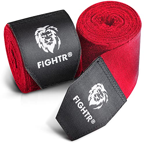 FIGHTR® Boxing Handwraps 160 inches semi-Elastic Hand Wraps with Thumb Loop for Boxing, MMA, Muay Thai & Martial Arts - Image 1