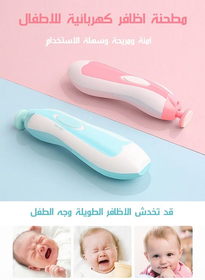 6-In-1 Electric Nail File, Trimmer Tool Kit With LED Light For Children, Different Grinding And Polishing Heads For Newborn - 7 pieces, 0 Months + - Image 4