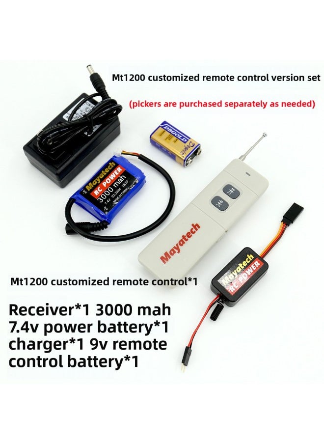Steering Gear Retractor Mixed Batch Retractor Wire Retractor Off-line Hook Upgraded Version Of Unmanned Aerial Vehicle Model Multi-axis Parabolic Switch-Color:MT1200 Custom Remote Control Version Of The Suit  - Image 1