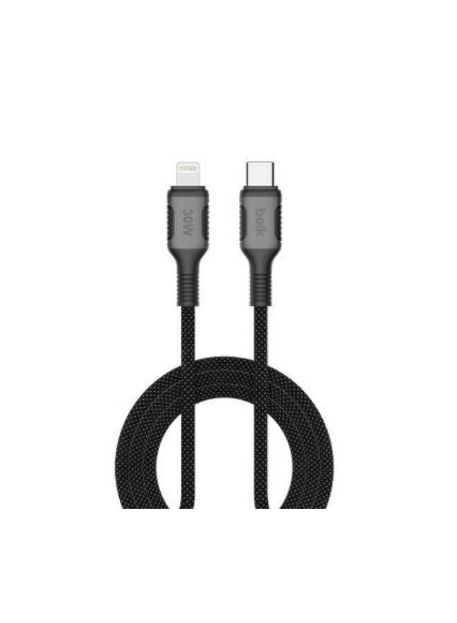 Belk 30W USB-C TO Lightning Charging Cable 120CM Black - Image 1