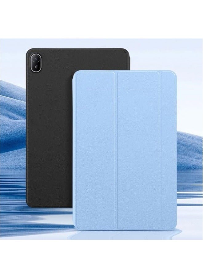 Compatible with Huawei MatePad SE 11 inch 2024 Tablet Slim Magnetic Smart PU Leather Tri-Folding Stand Cover Tablet Case - Image 5