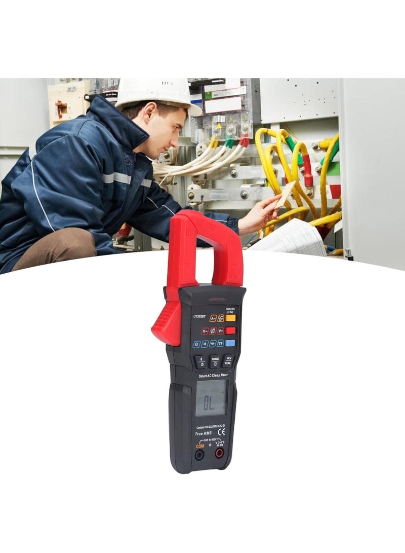 UNI-T UT202BT Clamp Meter Digital Multimeter Intelligent Voltage Measures Current Voltage Temperature Capacitance Resistance Test Bluetooth AC DC Current - Image 4