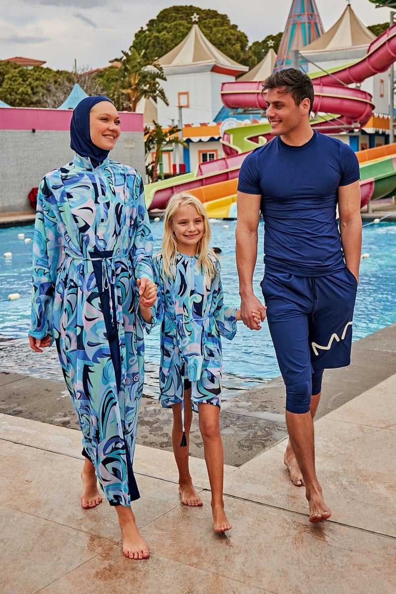 Marina Kids Patterned Colorful Kimono P2429  - Image 1