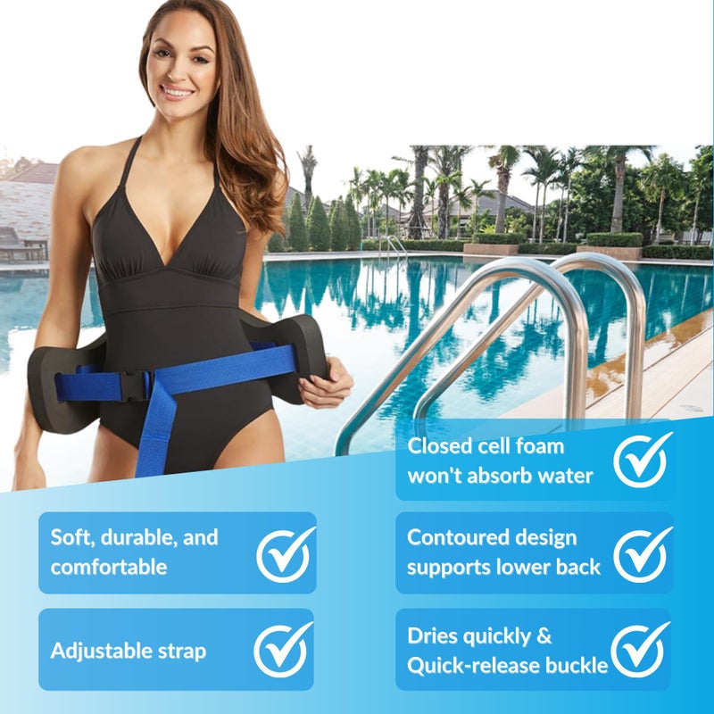 Sporti Fitness Swim Float Jog Belt - Black - L/XL - Image 3