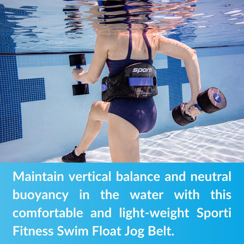 Sporti Fitness Swim Float Jog Belt - Black - L/XL - Image 4