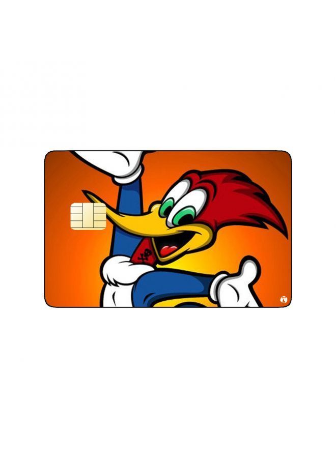 RKN PRINTED BANK CARD STICKER Animation Woody Woodpecker By Universal - Image 1