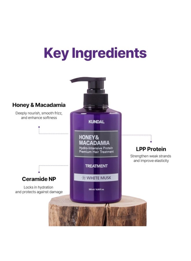 كاندال بلسم كوندال بالعسل والمكاديميا الطبيعي، للعناية بالشعر الكوري وإصلاح التلف، ترطيب عميق، عطر يدوم طويلاً، مع العسل وزيت الأرجان وزيت المكاديميا، 16.9 أونصة سائلة (أزهار الكرز)، هدايا صغيرة - Image 2